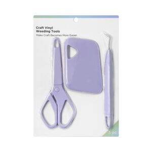 3-in-1 Vinyl Craft Tool Set – Scissors, Weeder & Scraper for Cricut & DIY Projects